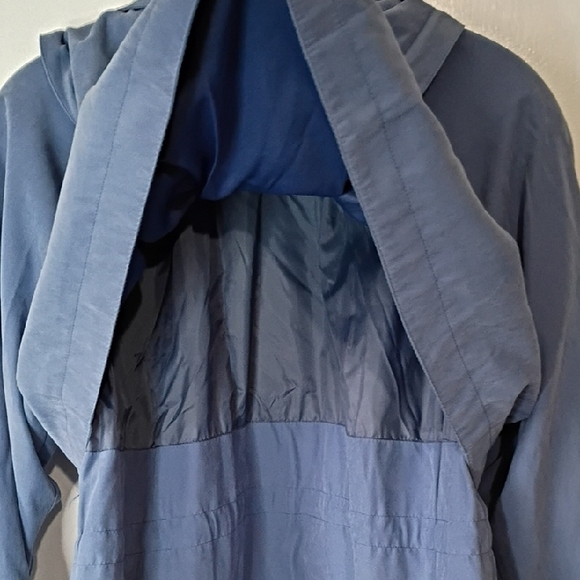 Talbots Petite Blue Trench Coat Women’s Small Classic - Picture 10 of 10